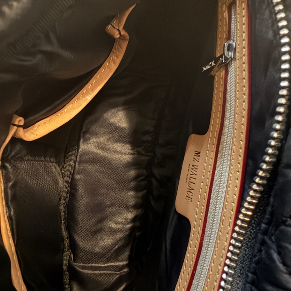 MZ Wallace Quilted Black Crossbody Bag - Picture 6 of 8
